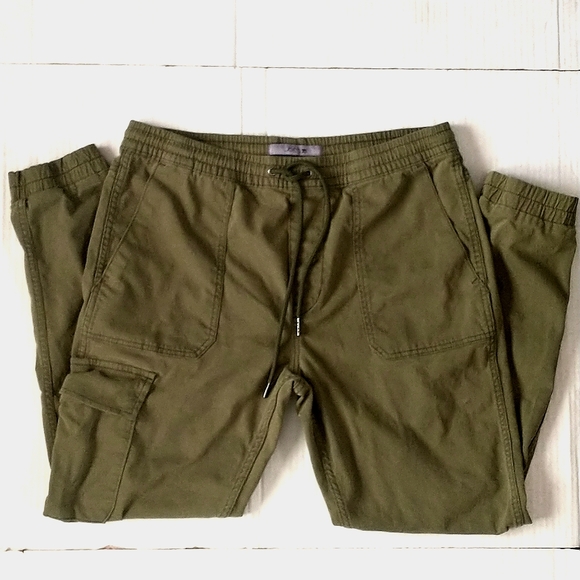 Joe's Jeans Pants Joes Jeans Olive Green Cargo Joggers Drawstring